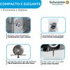 Kit Dispenser Papel Toalha Interfolha + Saboneteira + Porta Rolão Inox 304 Proflux 51.550