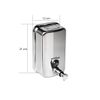 Saboneteira / Dispenser de Pressão Inox c/ Visor 1000ml - (51.122)