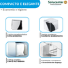 Dispenser Papel Toalha C/ Chave + Papeleira Cai Cai Inox 304 Proflux 51.546