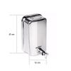 Saboneteira / Dispenser de Pressão Inox 1000ml (1 litro) s/ Visor (51.234)