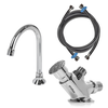 Pedal Antiderrap + Torneira + Engates Inox304 P/ Produção PFX 51.458