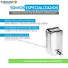 Kit Dispenser Papel Toalha Interfolha + Saboneteira + Porta Rolão Inox 304 Proflux 51.550