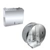 Kit Toalheiro Interfolhas + Porta Papel Higiênico Rolão em Aço Inox 304 com Chave Proflux 51.549