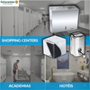 Dispenser Papel Toalha C/ Chave + Papeleira Cai Cai + Saboneteira 500ml Inox 304 Proflux 51.225