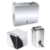 Dispenser Papel Toalha C/ Chave + Papeleira Cai Cai + Saboneteira 500ml Inox 304 Proflux 51.225