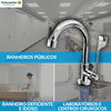 Torneira Clínica Mesa Lavatório ABS Alavanca Bica Móvel - 21.108