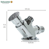 Pedal Antiderrap + Torneira + Engates Inox304 P/ Produção PFX 51.458