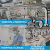Kit Acionador Joelho Assepsia com Bica Aço inox 304 Proflux 51.551