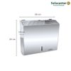 Kit Dispenser Papel Toalha Interfolha + Saboneteira + Porta Rolão Inox 304 Proflux 51.550
