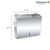 Dispenser Papel Toalha C/ Chave + Papeleira Cai Cai Inox 304 Proflux 51.546