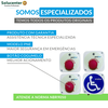 ALARME BANHEIRO PNE 3 BOTOES C/ LAMPADA CONF NBR9050 PROFLUX 69.146