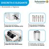 Kit Dispenser Papel Toalha Interfolha + Saboneteira + Porta Rolão Inox 304 Proflux 51.550