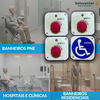 ALARME BANHEIRO PNE 3 BOTOES C/ LAMPADA CONF NBR9050 PROFLUX 69.146
