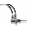 Kit Torneira Pedal Mecânico Latão 2 Engates, Bica Pedal Proflux 51.536