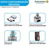 Kit Torneira Sensor Proflux + Saboneteira Automática + Dispenser Papel Inox Proflux 51.548