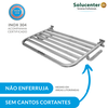 Banco Articulado para Banho em Inox 45x70cm NBR 9050 Proflux 113.002
