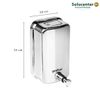 Kit Dispenser Papel Toalha Interfolha + Saboneteira + Porta Rolão Inox 304 Proflux 51.550