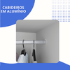 Guarda Roupas/Roupeiro Salleto Atenas 3 Portas Com Pes/Com Espelho - Cin/Off