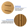 Comoda Acp Bella 5 Gavetas Com Sapateira - Cinamomo
