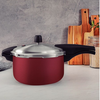 Panela de Pressão Tramontina Vancouver, Pré-Aluminio Com Revestimento Antiaderente, 6,0L, 24CM - Vermelho