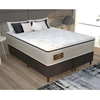 Cama Box King Universal Convencional Suede Liso + Colchão Molas Ensacadas Twins - Gazin