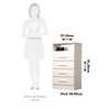 Comoda Acp Jessica 3 Gavetas - Branca