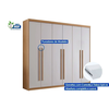Guarda Roupas/Roupeiro Rufato Hawaii 6 Portas Com Pes - Nature/Off White