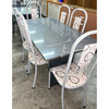 Mesa Aco Coelho Paris + 6 Cadeiras N.21 Gr Luxo Brm/Br CI