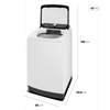 LAVADORA Midea Wave Agitator, 13KG, Branco, 220V - MA512W130A/WKBR05
