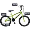 Bicicleta Colli Max Boy Cross Aro 20 Cor Amarelo Neon D