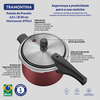 Panela de Pressão Tramontina Vancouver, Pré-Aluminio Com Revestimento Antiaderente, 4,5L, 20CM - Vermelho