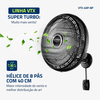 Ventilador Mondial VTX-40P-8P 220v/60Hz Super Turbo De Parede