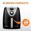 Fritadeira Elétrica Mondial Sem Óleo Air Fryer Grand Family AFN-50-BI - Preta/Inox