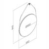 Espelheira Movelbento Mdp Imp Rustico - 580X950X20 MM REDONDA