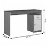 Mesa De Estudo Mavaular 1 Porta/1 Gaveta Sevilha 1200 - Branco Acetinado/Naturalle