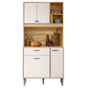 Cozinha Nicioli Erva Doce 90 Freijo/Off White Cristal Pta Fechada