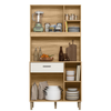 Cozinha Nicioli Erva Doce 90 Freijo/Off White Cristal Pta Fechada