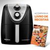 Fritadeira Elétrica Mondial Sem Óleo Air Fryer Grand Family AFN-50-BI - Preta/Inox