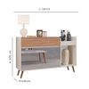 Buffet Tuboarte Nova York 100% em MDF - Off White + Rippas