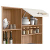 Kit Cozinha Nicioli Salsa Pta Fechada - Ipe/Off White Pta Fechada