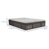 Cama Box Lazzari Molejo King 2,03x1,93 Molas Ensacadas Linho Grafite - Gazin