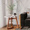 Mesa Tebarrot Lateral Classic 3 Tampos Off White/Nature