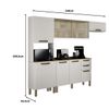 Cozinha Modulada Salleto Valencia - Branco