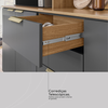 Kit Cozinha Demobile Compacta Amora 10 Portas 2 Gavetas Amendola/Nude Prime Tx