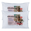 2 peças - Travesseiro Altenburg Dueto Toque de Seda, New Poliéster, Branco - 50cm x 70cm