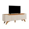 Rack Mavaular Atenas 4 Portas 1,80M - Off White/Naturalle