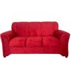 Conjunto Vitoria De Estofados Napoli 2x3 Lugares Em Tecido Pena 004 W2S Vermelho