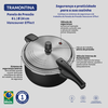 Panela de Pressão Tramontina Vancouver, Pré-Aluminio Com Revestimento Antiaderente, 6,0L, 24CM - Preto