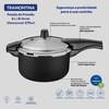 Panela de Pressão Tramontina Vancouver, Pré-Aluminio Com Revestimento Antiaderente, 6,0L, 24CM - Preto