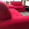 Conjunto Vitoria De Estofados Napoli 2x3 Lugares Em Tecido Pena 004 W2S Vermelho